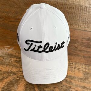 Titleist White Cap with Black Logo